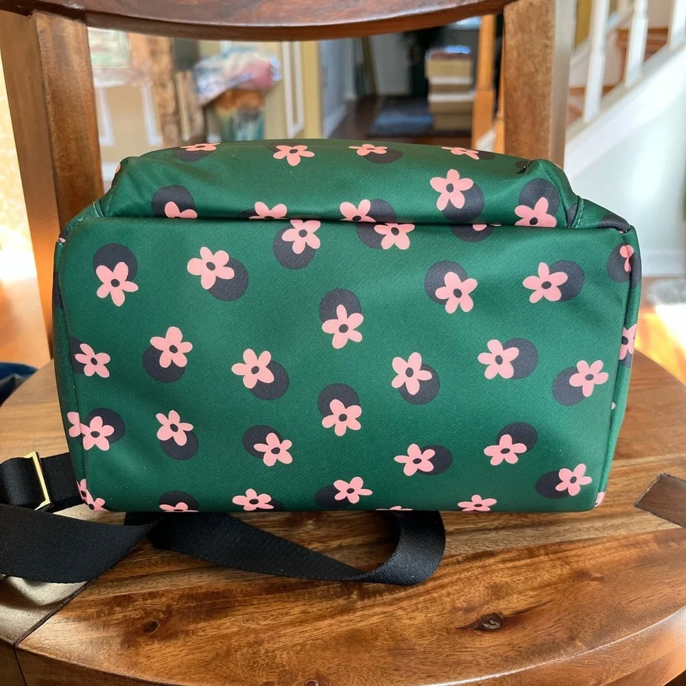 Kate Spade Green Multi Floral Medium Backpack